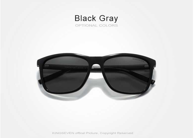 Ochelari soare KINGSEVEN Black-Grey polarizati UV400