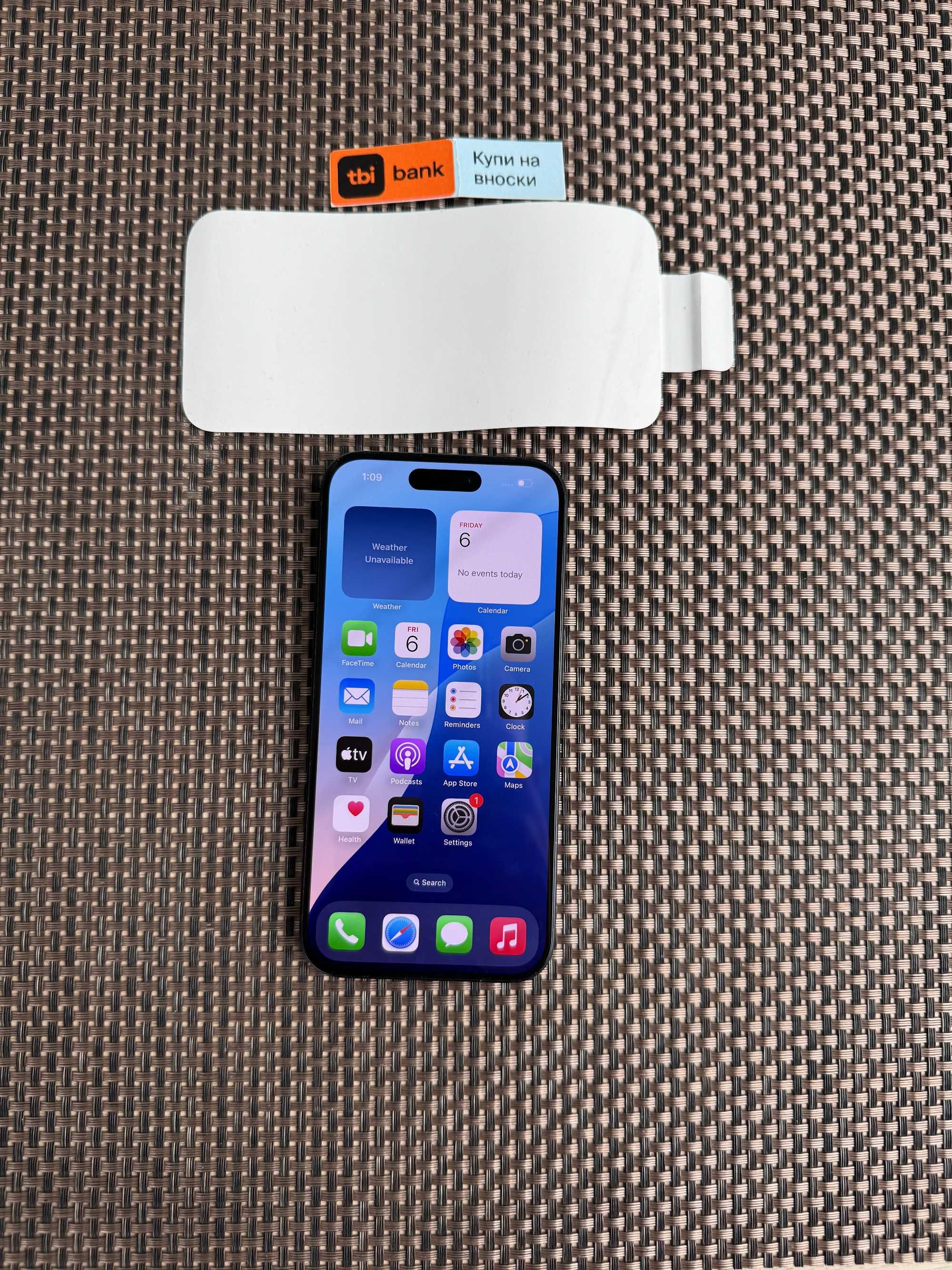 100% BATTERY! iPhone 15 Pro Лизинг от 56лв/м Blue Titanium Гаранция
