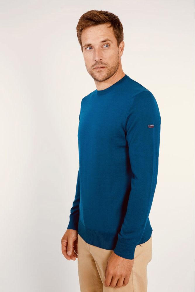 100% вълна Armor Lux Damgan Pullover ОРИГИНАЛЕН мъжки пуловер - р.М