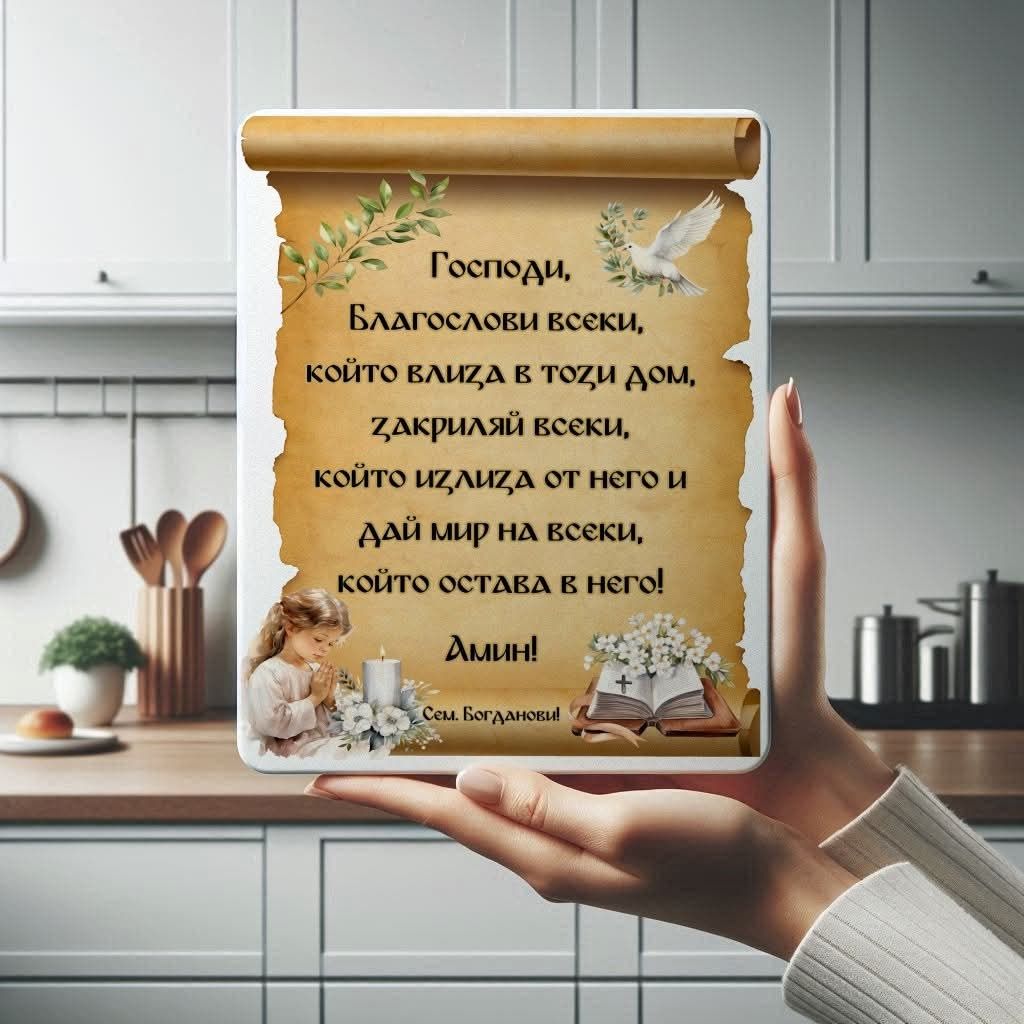 Стъклена дъска, дъска за мезе, подарък мама