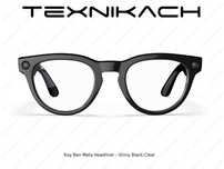 Yangi • Ray Ban Meta Headliner - Shiny Black •  Clear
 • Dastavka
