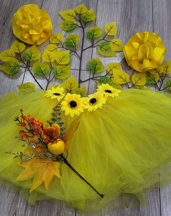 Юбочка с бантиками к празднику осени