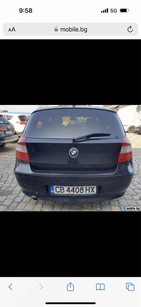 BMW 116 2005г. Без забележка на газ