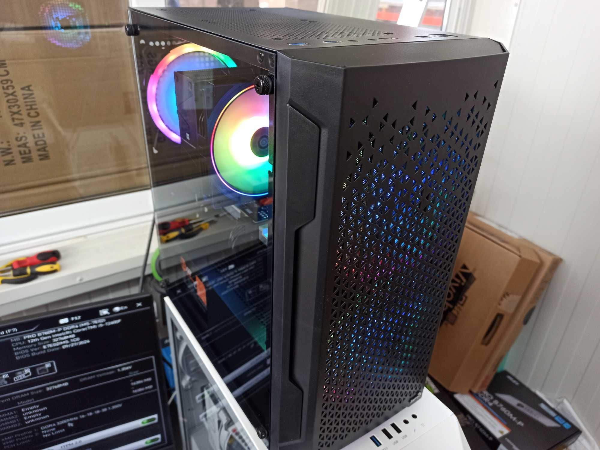 За ИГРИ Гейм компютър 6/12-Ядрен Intel i5 RTX2060 12Gb / 32Gb RAM SSD