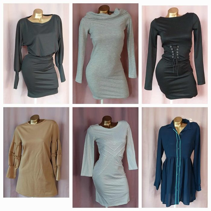 Различни модели и цветове,рокли с дълъг ръкав,блузи и ръкави