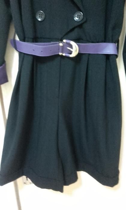 Salopeta neagra cu pantalon scurt 38