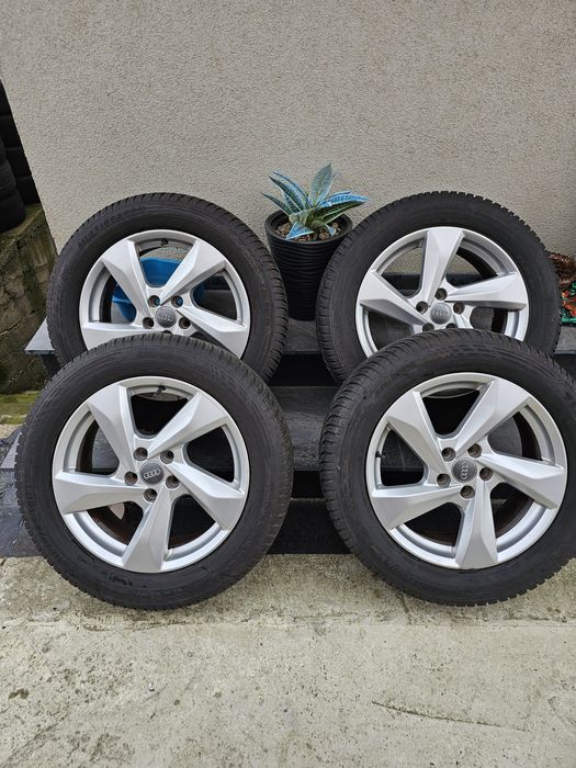 Jante originale Audi + Cauciucuri iarna 215 55 17