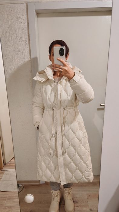 Водоустойчиво бяло яке-елек