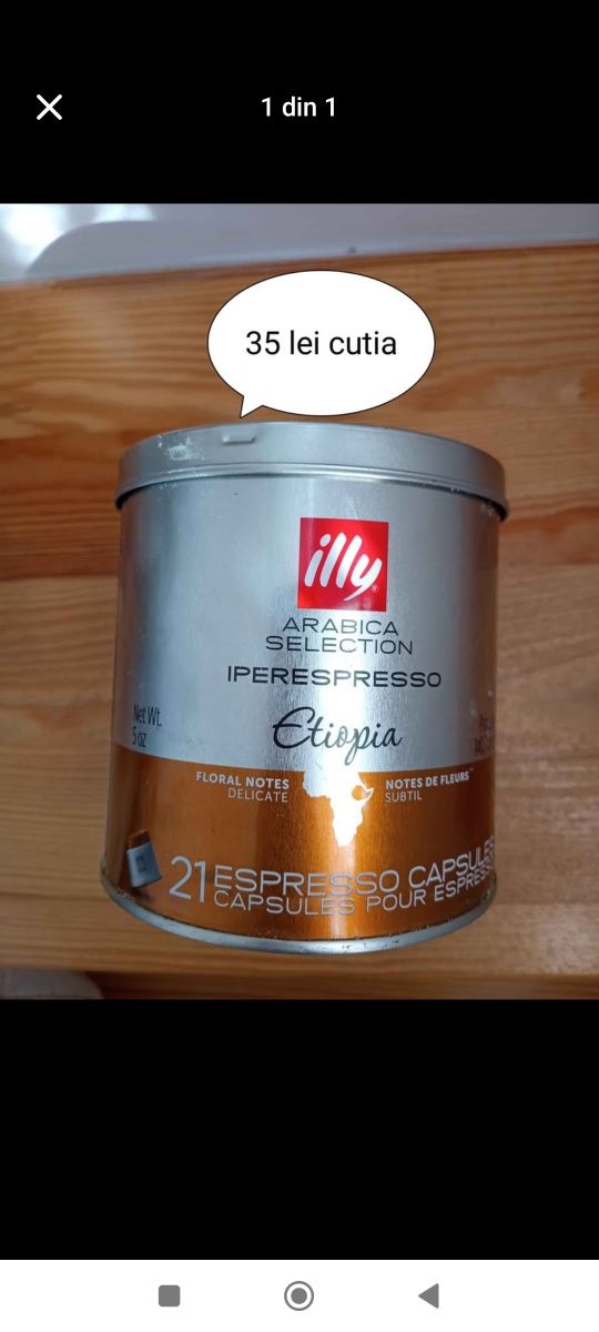 Cafea capsule illy 3 cutii(30lei cutia)