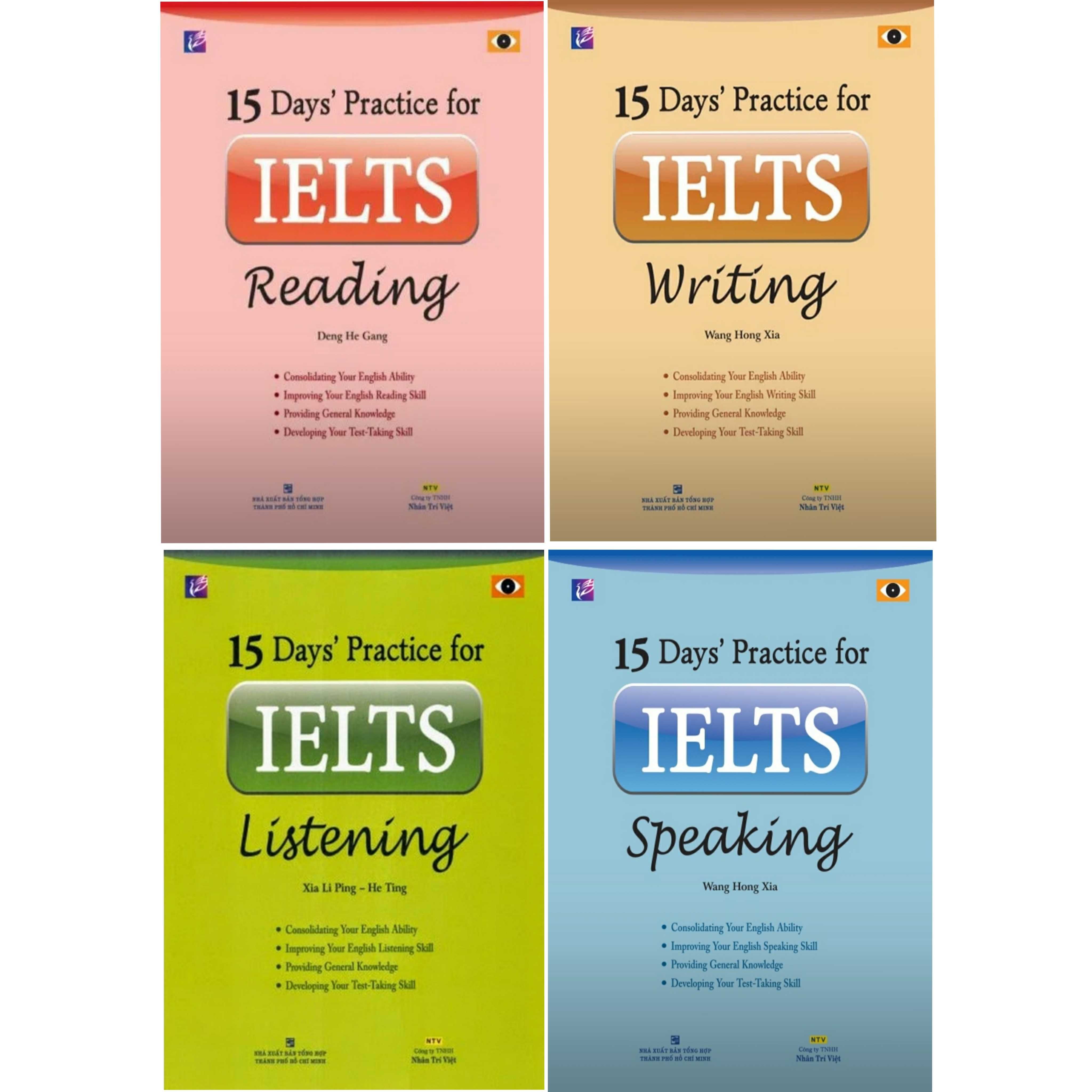 15 Days' practice for Ielts listening, reading, speaking, writing