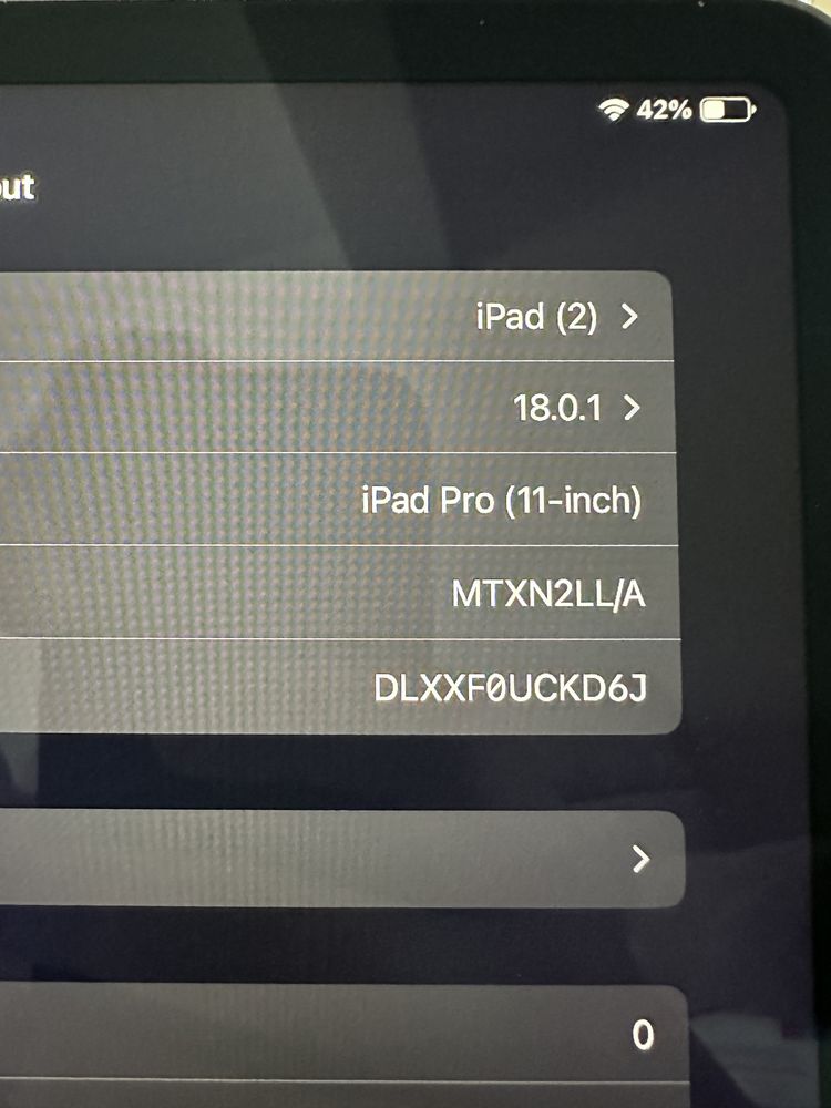 iPad Pro 11'' 1st gen WiFi 64 GB Space Grey (fara keyboard si pencil)
