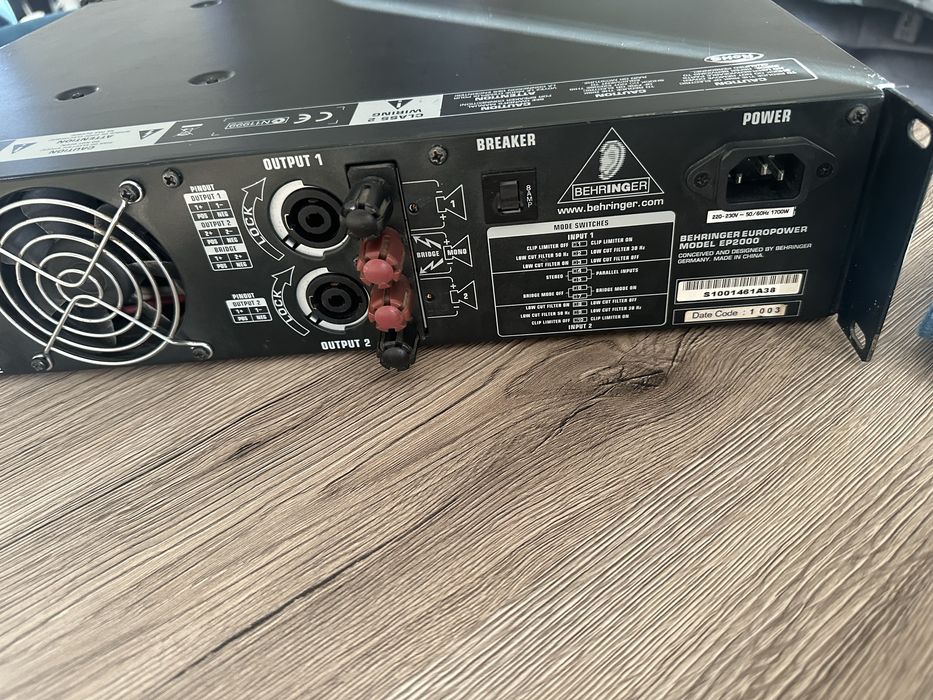 Bass 650 w rms Eminence ,putere Behringer Ep2000