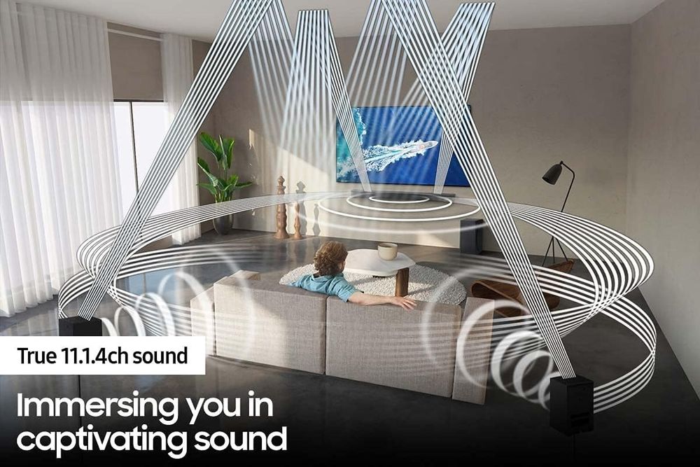 Samsung Q990B - саундбар 11.1.4 канала Dolby Atmos