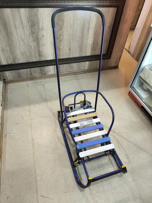 Санки с колесами и каталкой