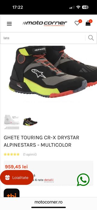Ghete 44 cr x Drystar Alpinestars moto mtb barbati impermeabili