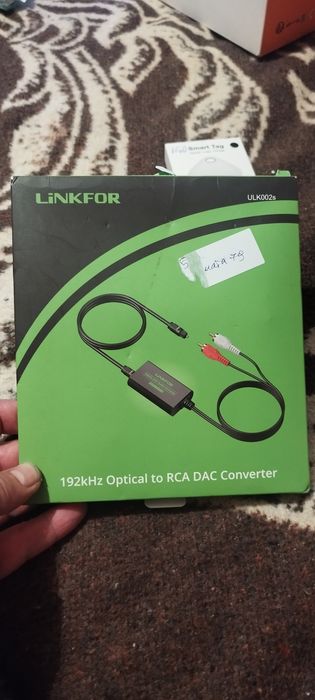 LINKFOR 192kHz Optical to RCA DAC Converter (Цифрово-аналогов преобраз