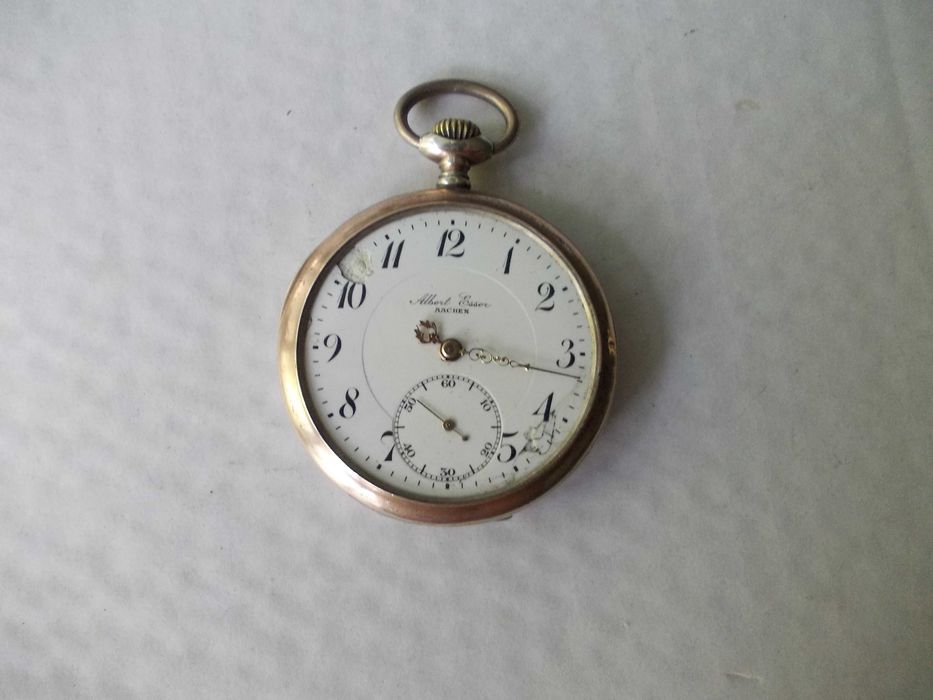 Ceas vechi de buzunar din argint Albert Esser AACHEN