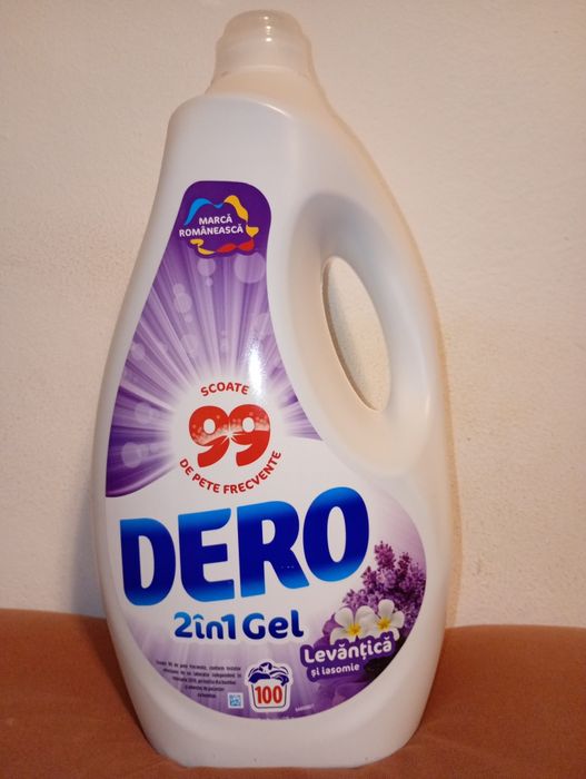 Detergent rufe lichid Dero 2in1 Levantica si iasomie, 100 spalari 5 l