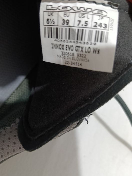 39 Lowa Innox Evo Gore-tex masura 39