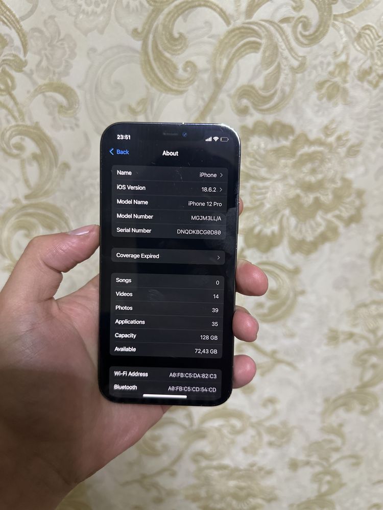 Iphone 12 pro xolati yaxshi