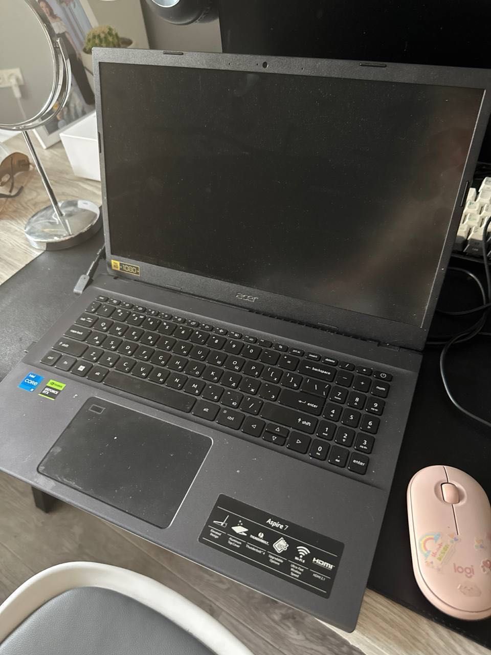 Acer aspire A7 SSD 512, Б/У, Полгода использования