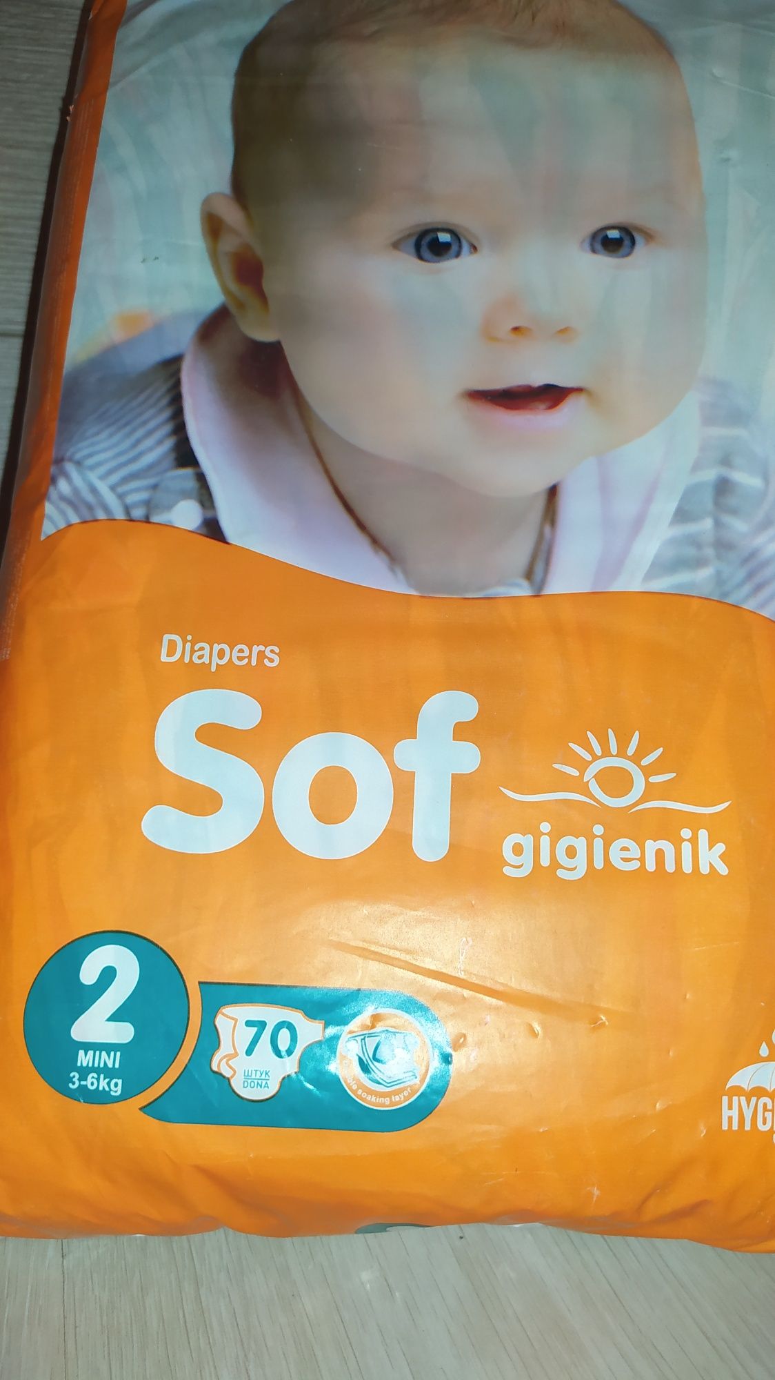 Pampers SOF sotiladi 2 razmerli mega paket .  Arzonga bervoraman .