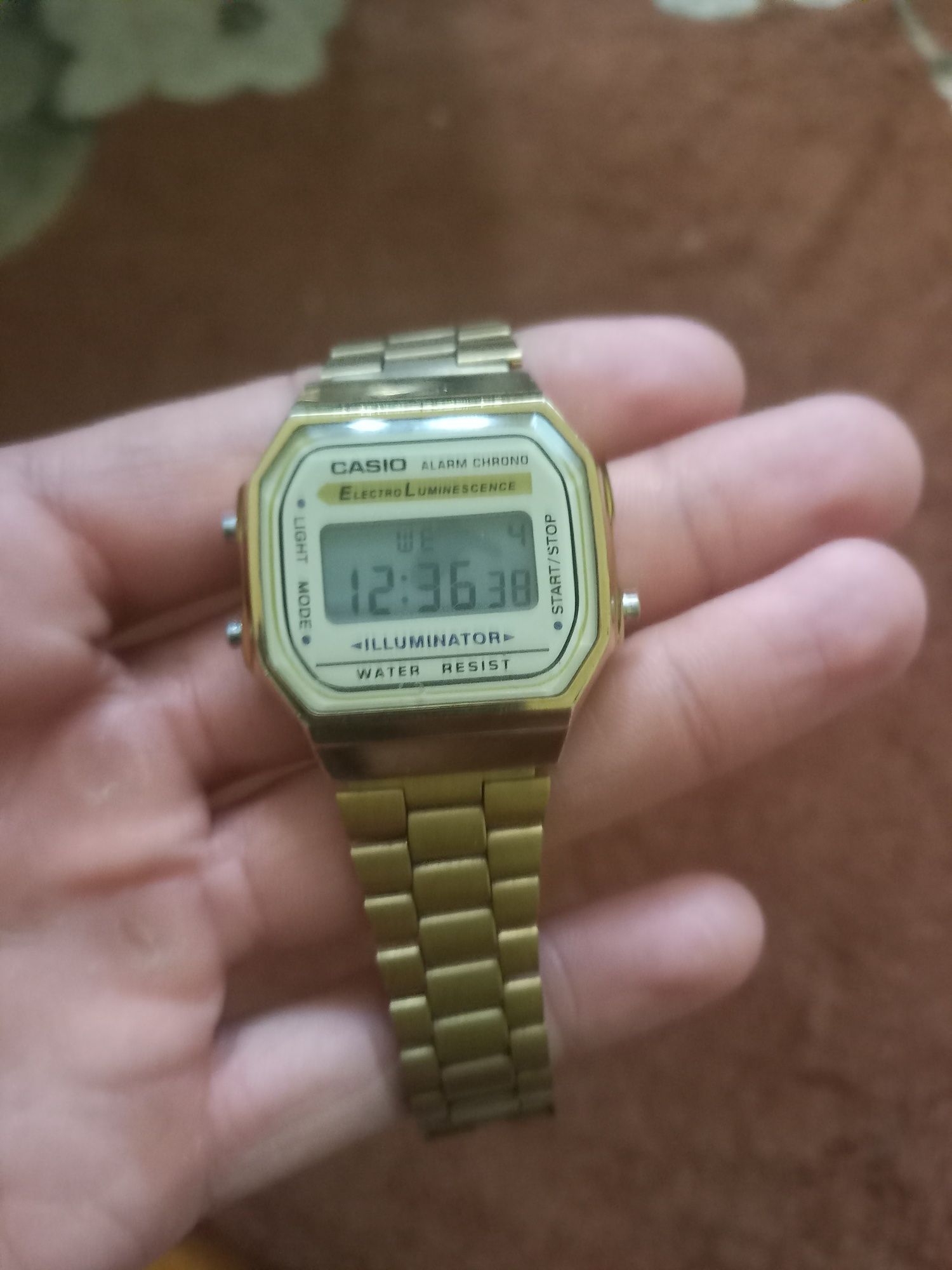Часы Кварцевые CASIO A168WG-9WDF латунь