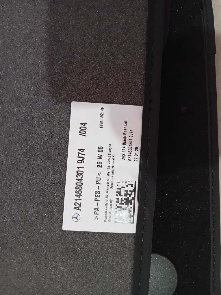 Covorase auto din velur Premium Black, Mercedes-