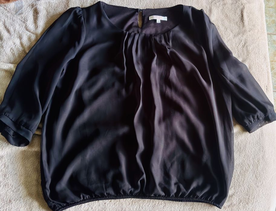 Bluză Elegantă Neagră, Mărimea 42 (brand Clockhouse)