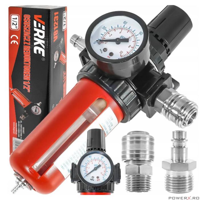 Filtru de aer cu reductor pentru compresor 1/2, Verke