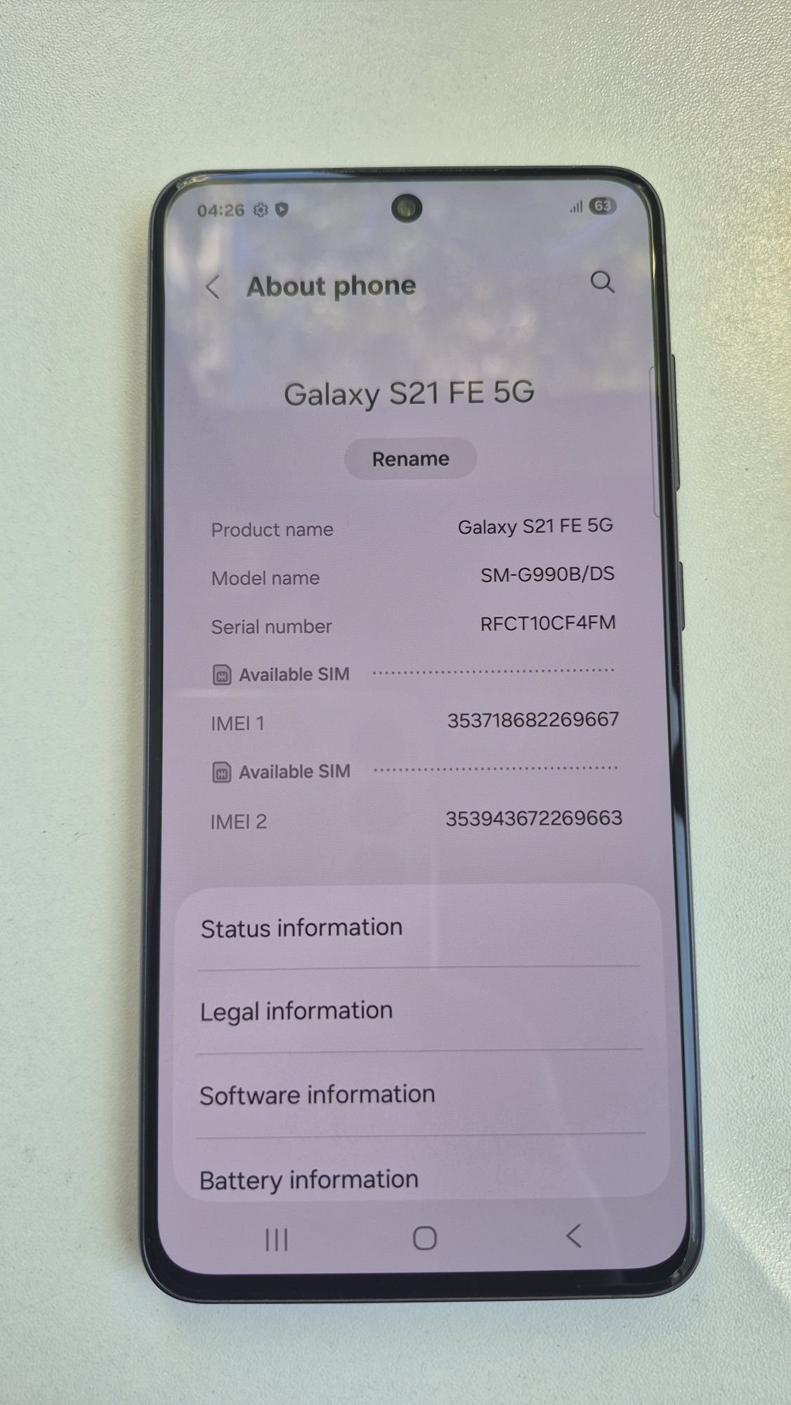 Samsung S21 FE 5G