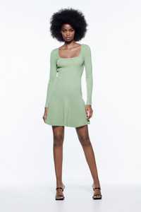 Зелена рокля Zara