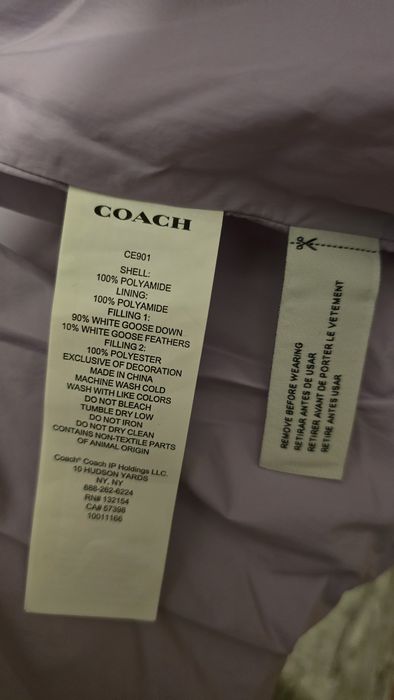 Coach пухено яке