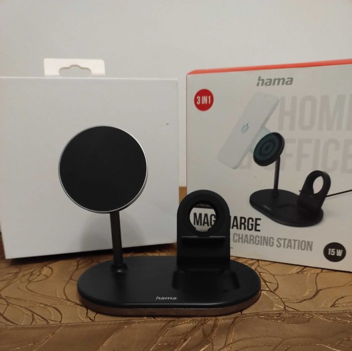 Suport Hama incarcare wireless "MagCharge" pentru Apple