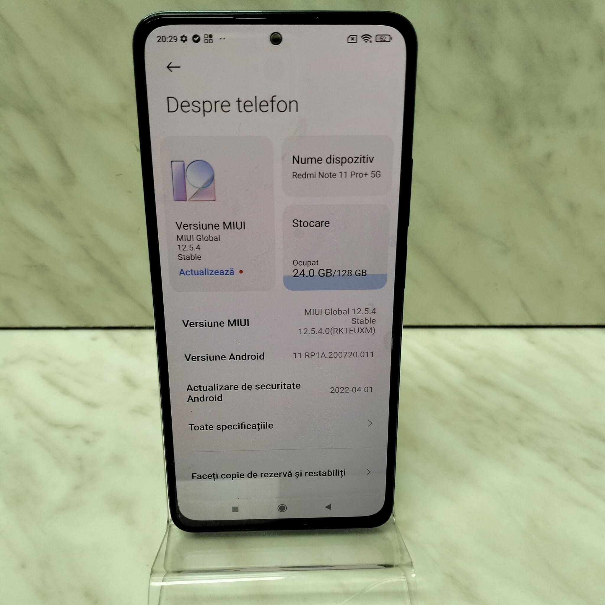 Telefon Xiaomi Redmi Note 11 Pro Plus 5G 128GB Zeus Amanet 24100