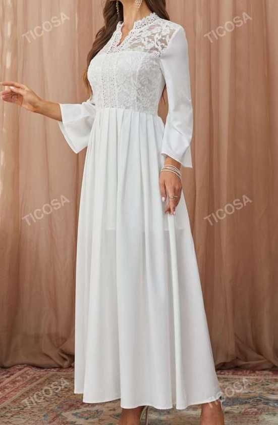 Rochie Cu Inserție Din Dantelă