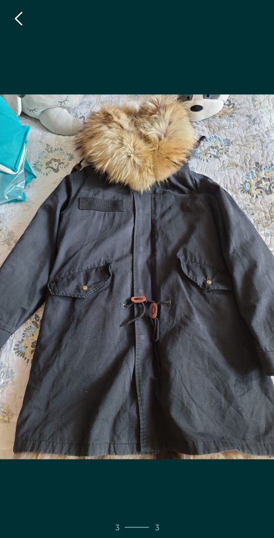 Зимняя куртка /парка ,натуральный мех
