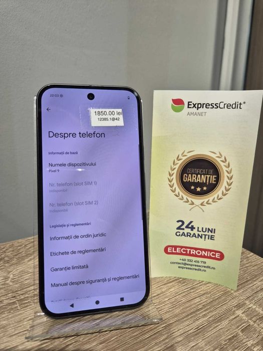 (AG42) Telefon Google Pixel 9 5G B12385 - Garantie 2 ani!