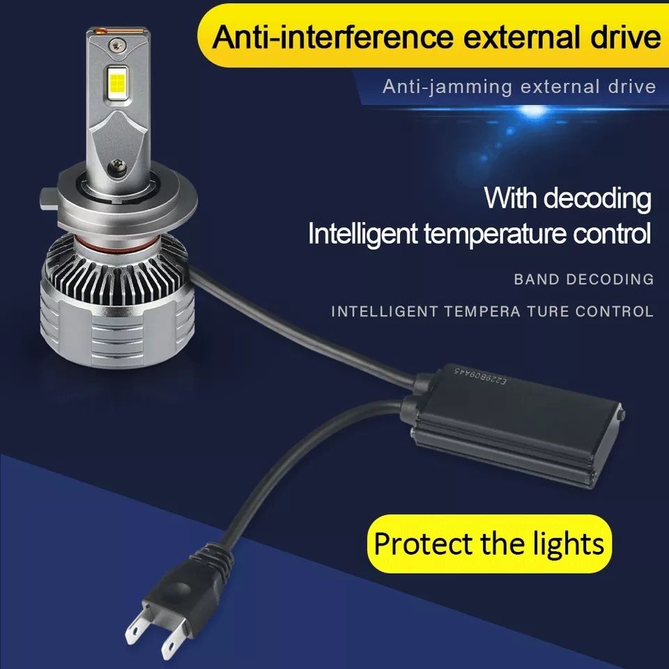 Лед крушки H1 H4 H7 *CANBUS*  + Подарък LED T10 Безплатна доставка