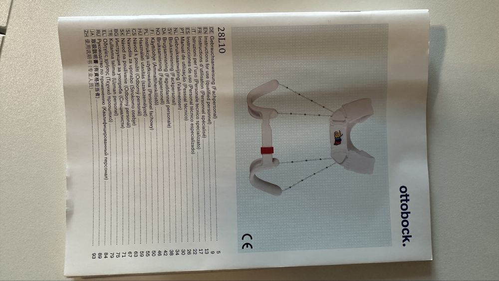 Orteza pentru luxatii de sold congenitale la copii