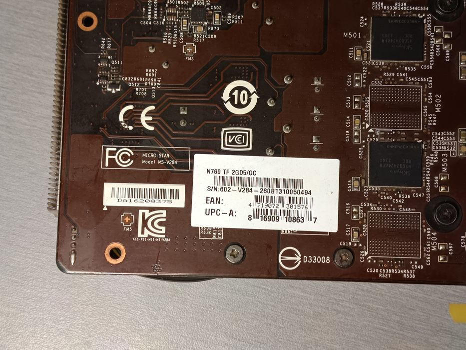 Видеокарта MSI GeForce GTX 760 Twin Frozr