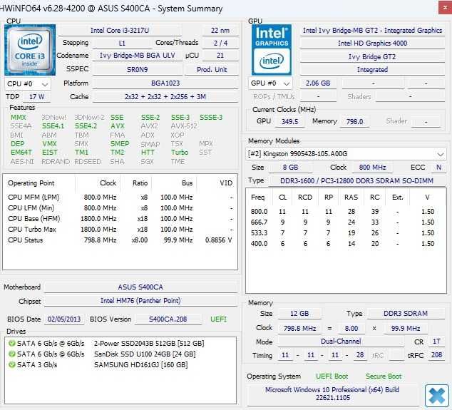 Laptop Asus Ultrabook SSD 512 Gb Ram 12Gb 14.''-- 36 Cm cu Touch