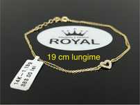 Bijuteria Royal CB : Bratara inima aur 14k 585 1,13 grame