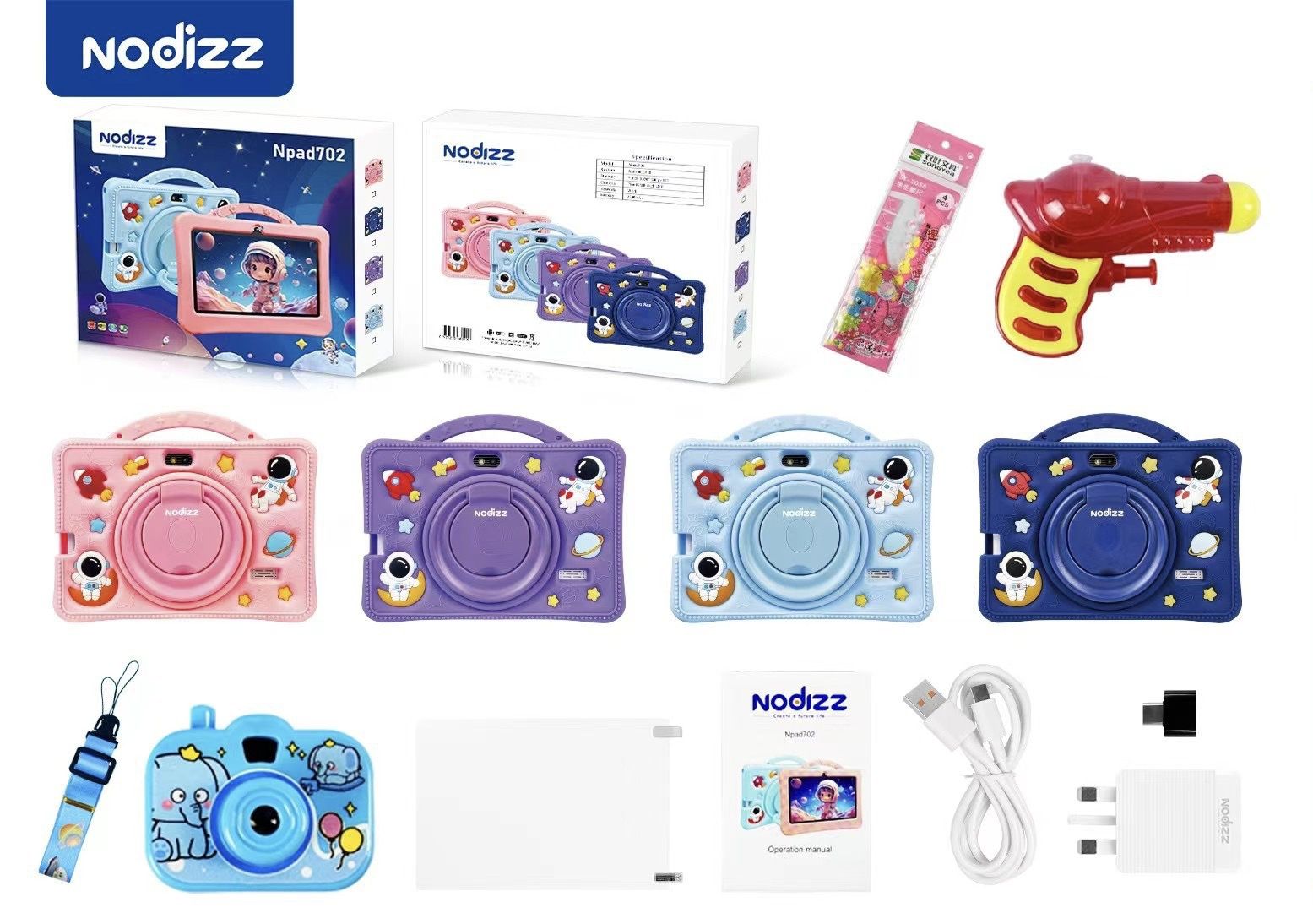 Yangi Bolalar plansheti Nodizz Npad 702 Kids, Детский умные планшет