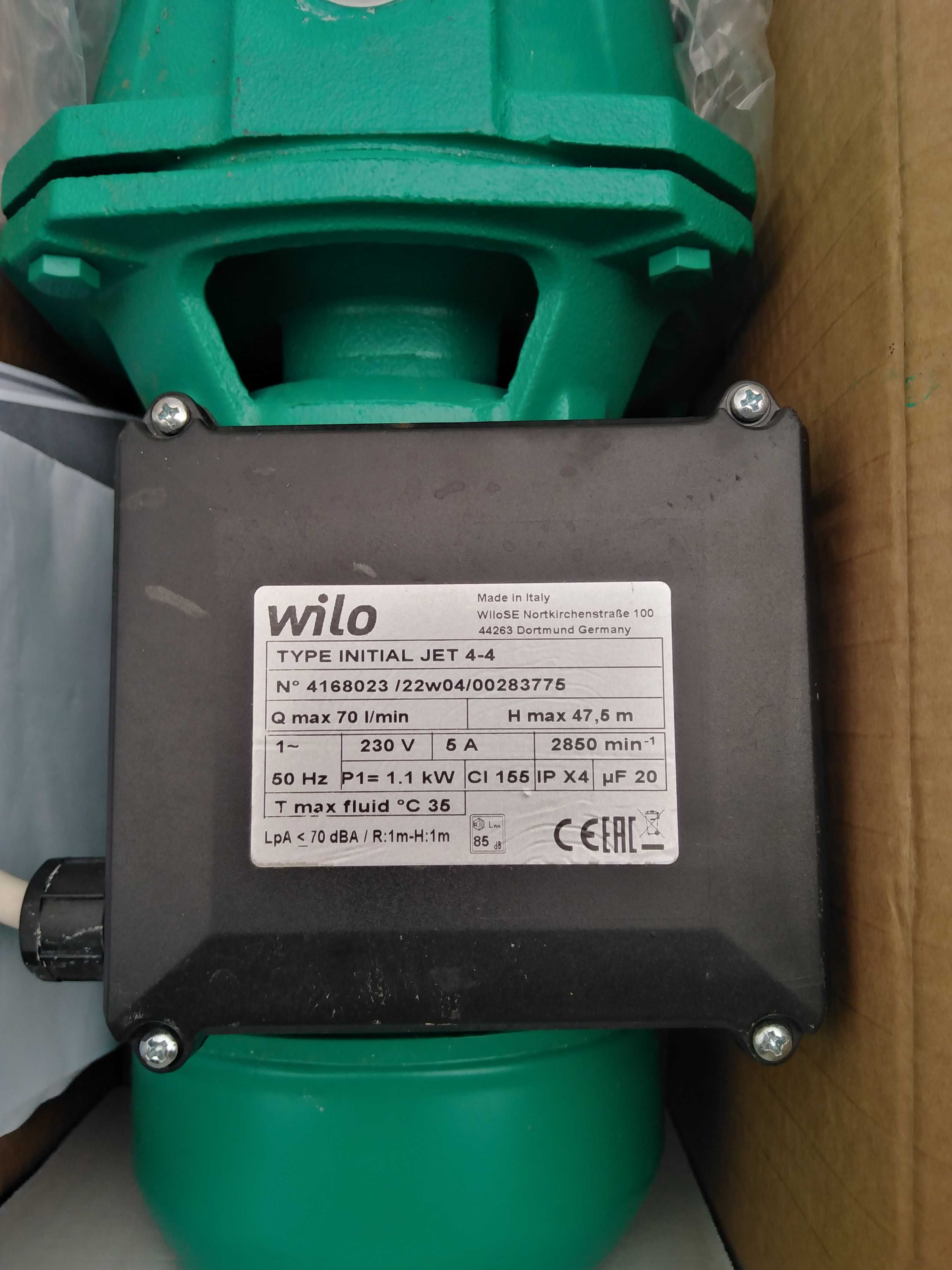 Самозасмукваща водна помпа Wilo Initial Jet 4-4