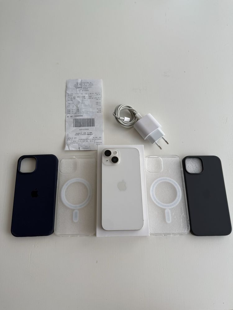 Vand Iphone 14 White 128 Full Box