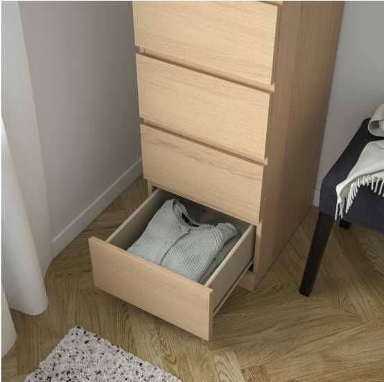 MALM , скрин с 6 чекмеджета, IKEA
