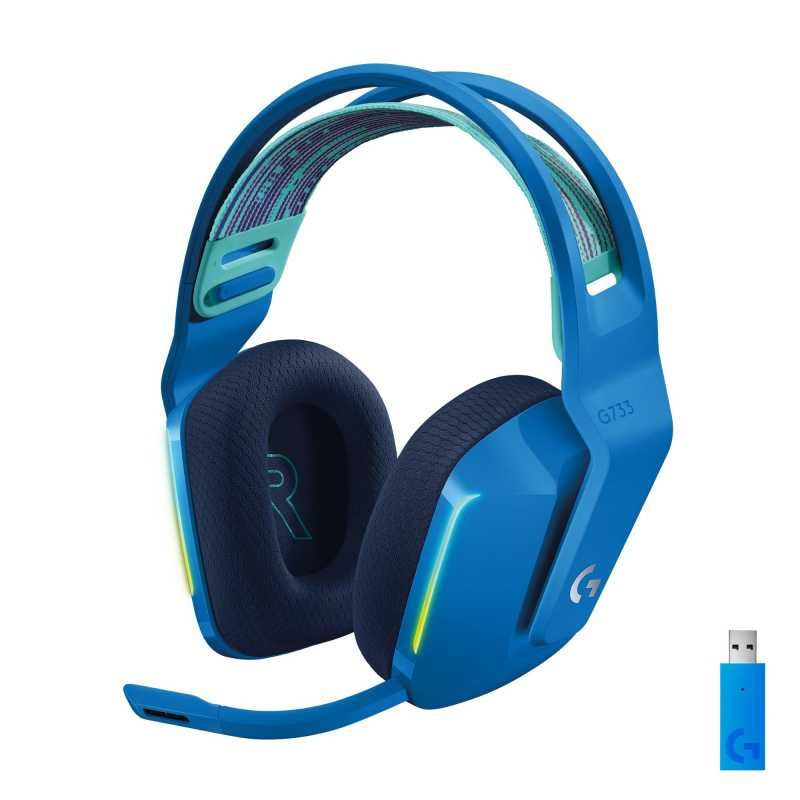 Беспроводные наушники Logitech G733 синий/черный
