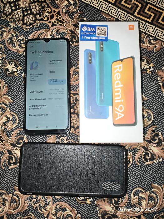 Redmi 9A ,32gb kar dok