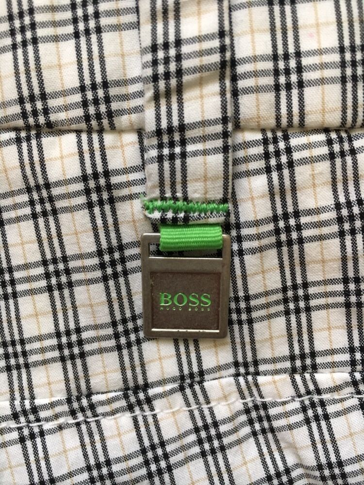 Нов памучен пантолон Hugo Boss